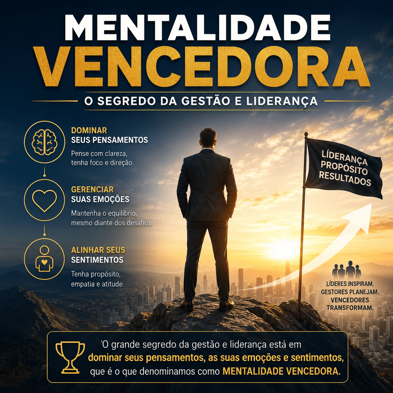 Mentalidade Vencedora o segredo da Gestão e Liderança